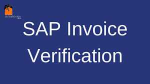 Invoice verification in SAP MM 